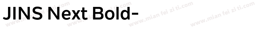 JINS Next Bold字体转换